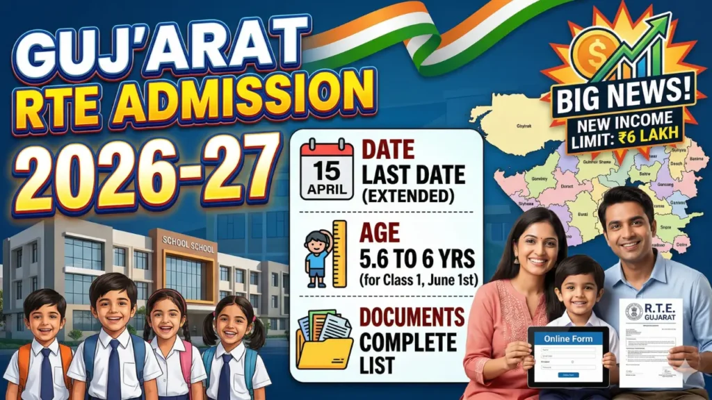 Gujarat RTE Admission 2026-27 Online Form Gujarat RTE Admission 2026-27 Online Form