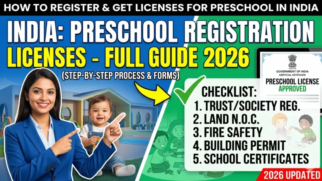 How to Register a Preschool & Get Licenses in India