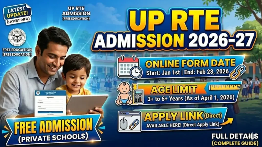 UP RTE admission 2026-27 online form date